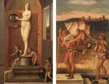  giovanni tableaux - Quatre allégories 2 Renaissance Giovanni Bellini